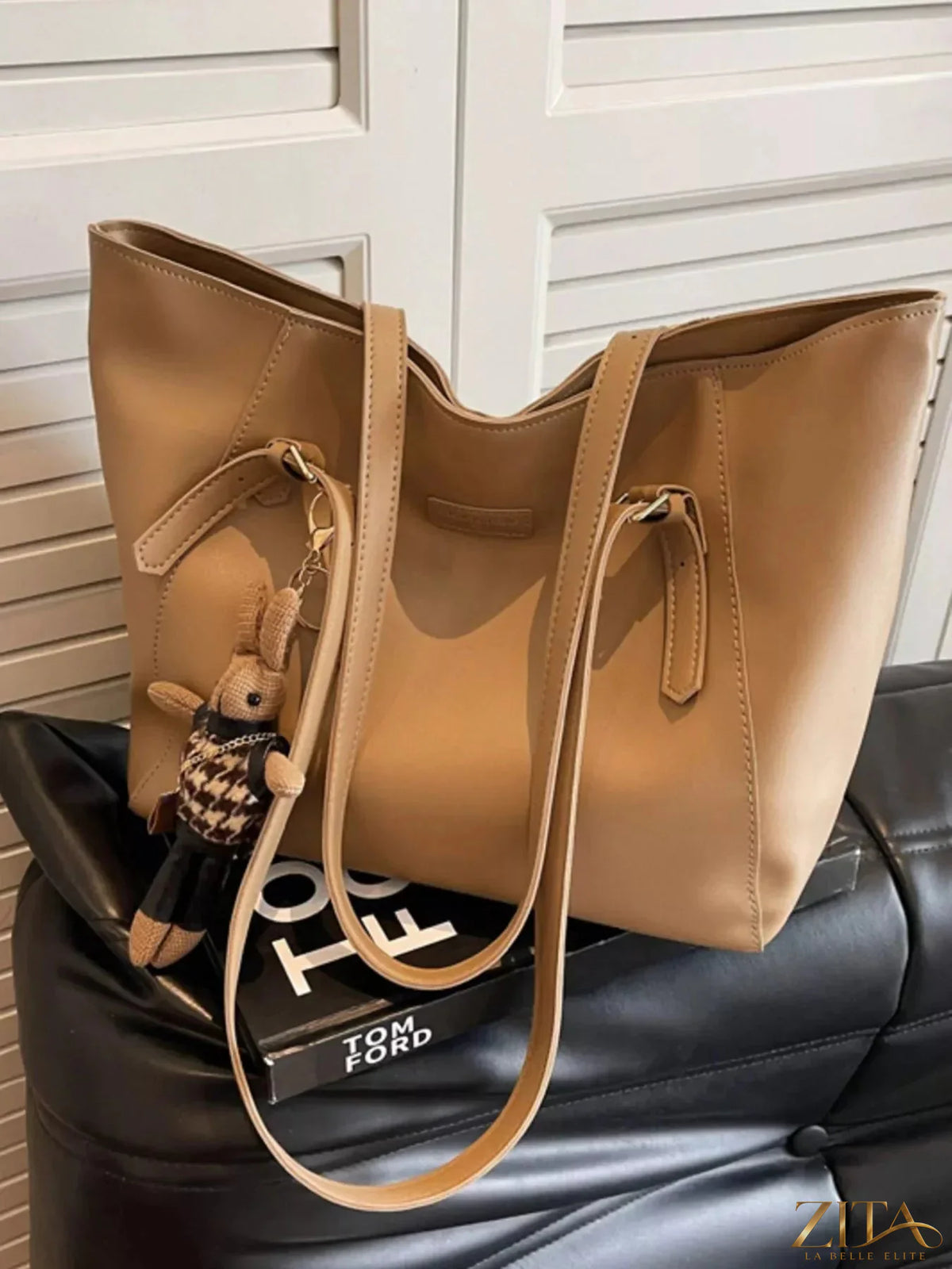 Zita La Belle Elite PU leather tote bag with spacious design, sturdy handles, and stylish finish, perfect for everyday use.