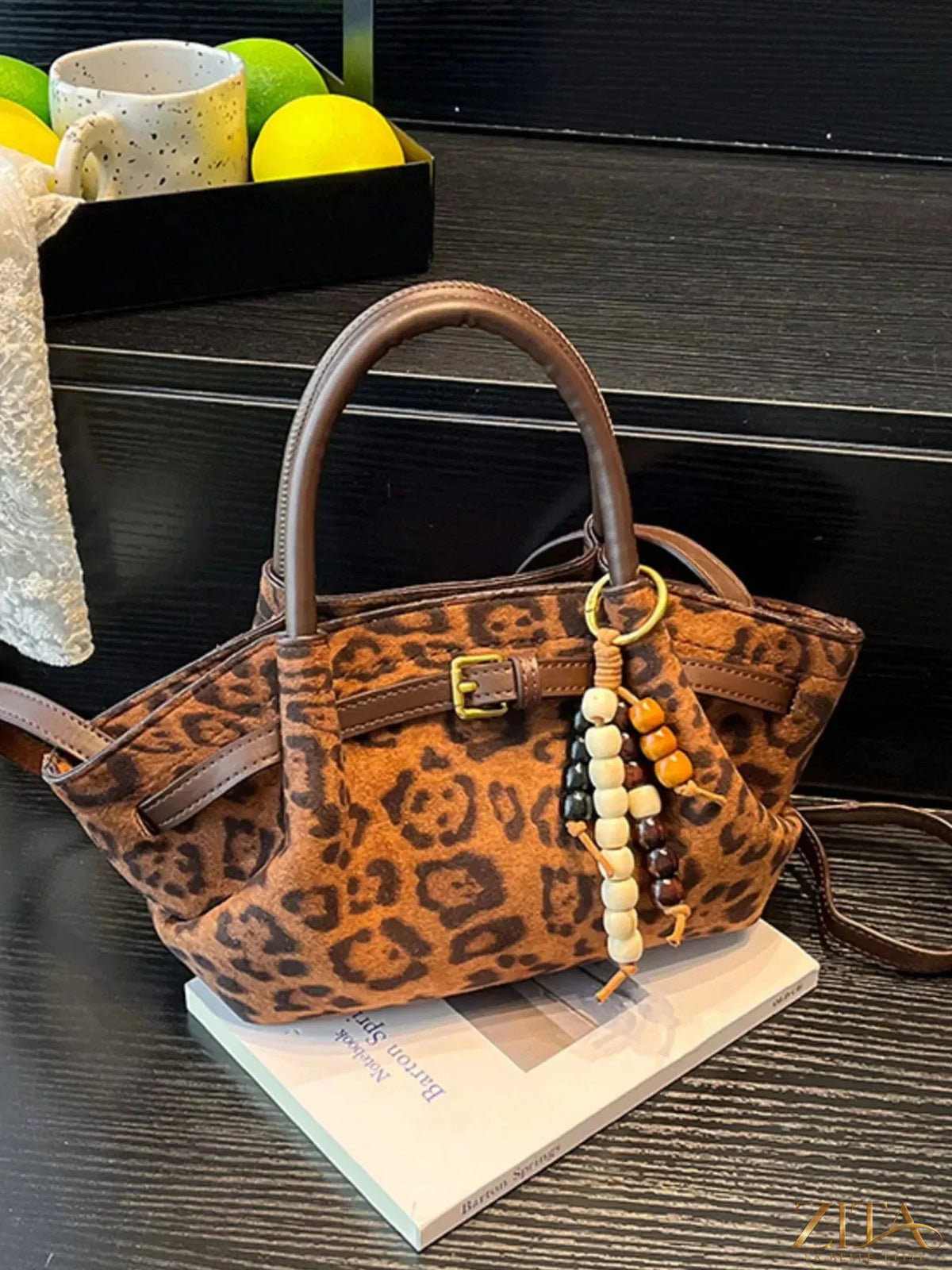Zita La Belle Elite Buckle Decor Tote Bag with stylish buckle accents and spacious interior, ideal for everyday use.