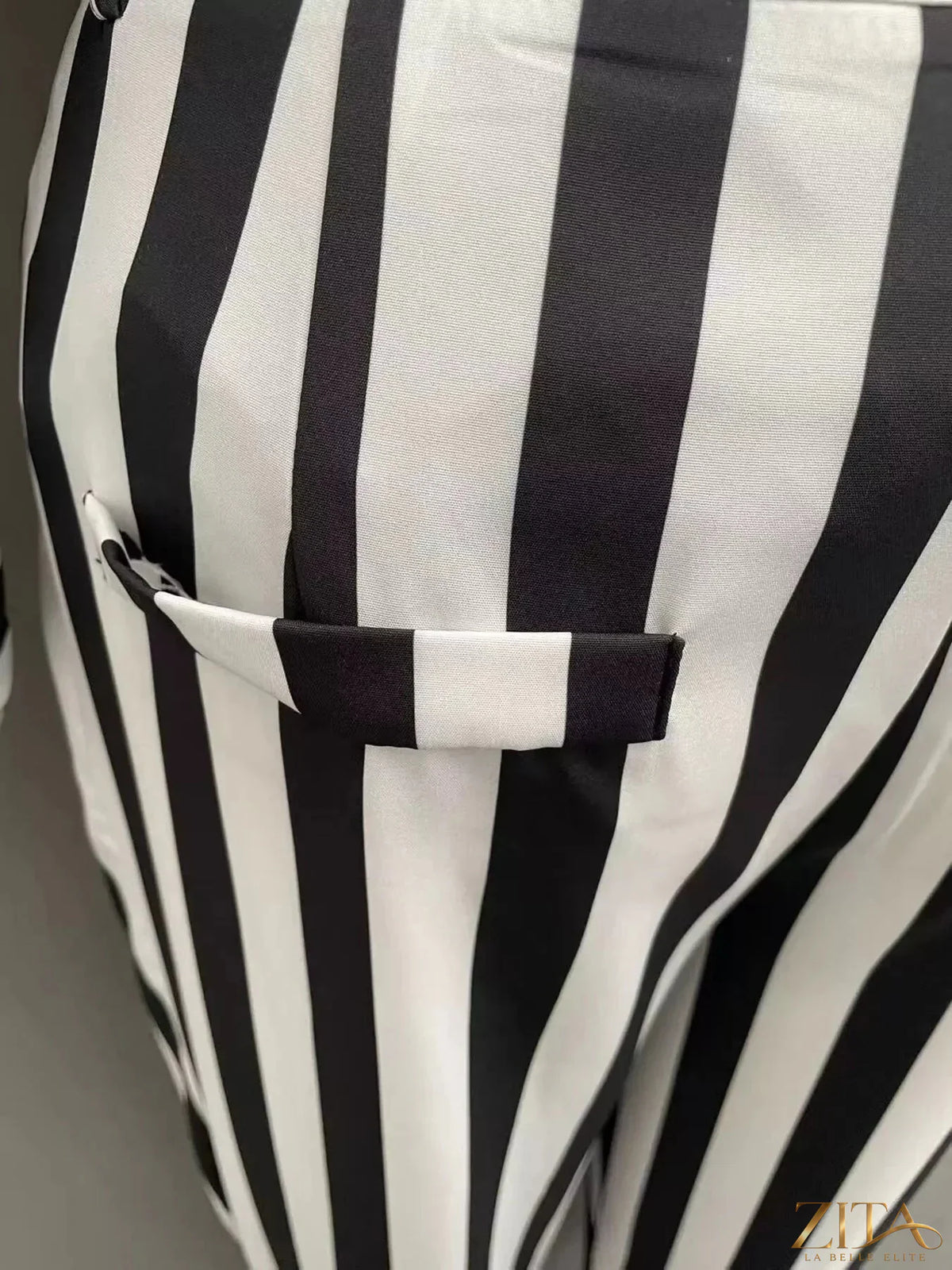 Zita La Belle Elite striped long sleeve top and pants set featuring a comfortable fit and stylish design.