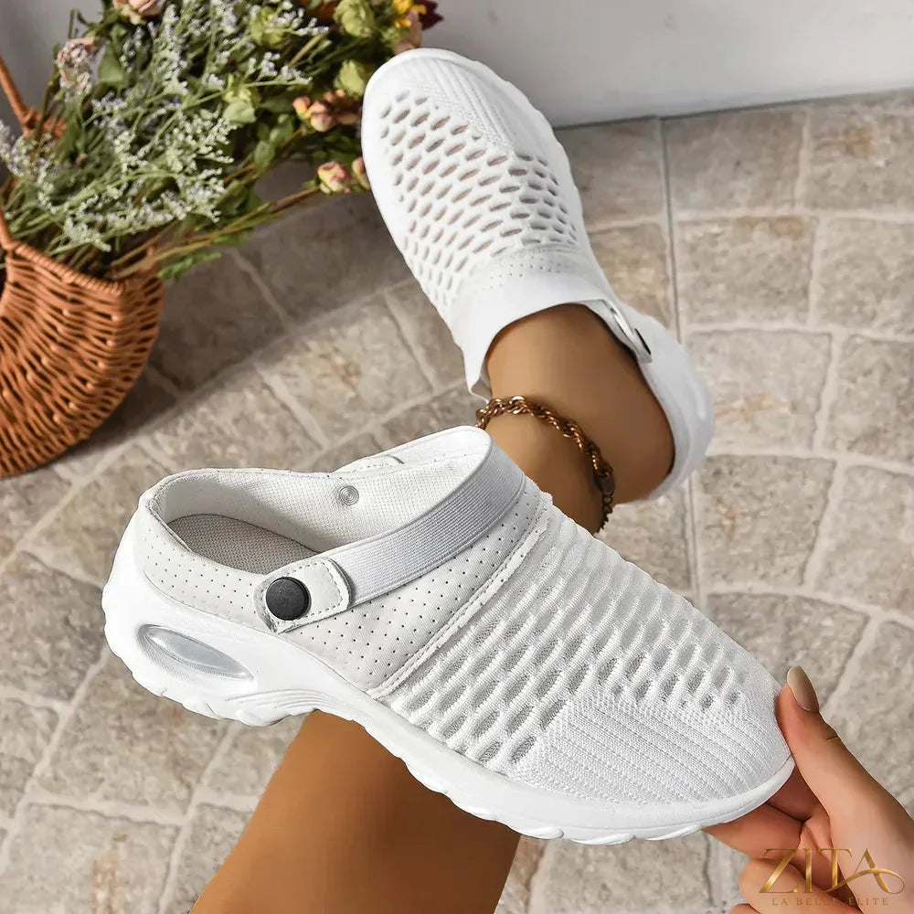 Zita La Belle Elite breathable mesh round toe sneakers with supportive sole and stylish design, perfect for casual wear.