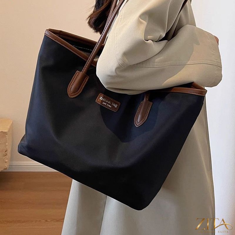 Zita La Belle Elite Oxford cloth tote bag with sturdy handles and spacious interior, ideal for everyday carrying and casual use.