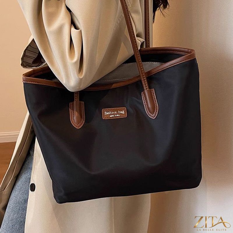 Zita La Belle Elite Oxford Cloth Tote Bag with sturdy handles and spacious interior, perfect for everyday use.