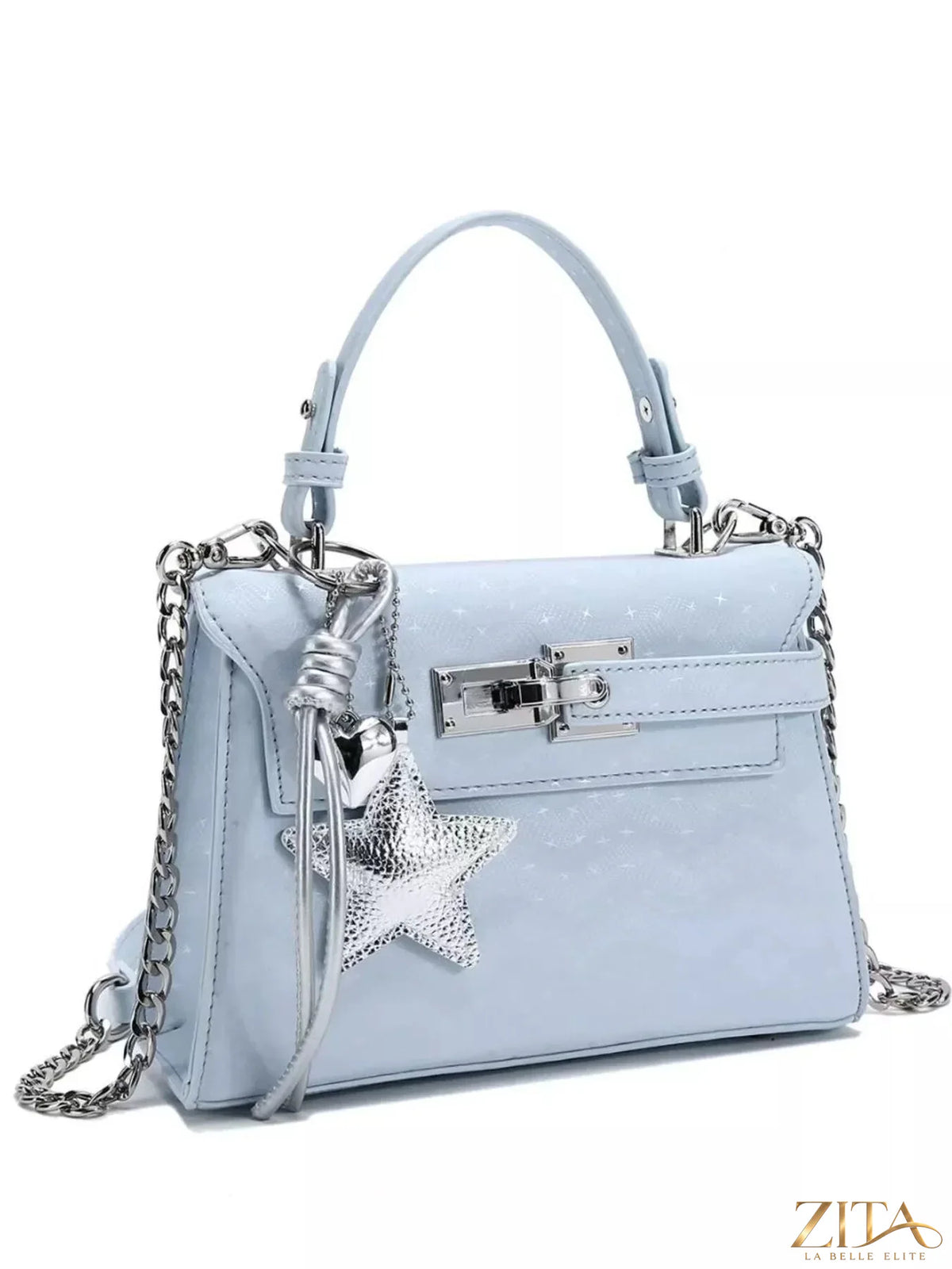 Trendsi PU leather mini handbag with top handle and gold accents, stylish accessory for casual or evening outfits.