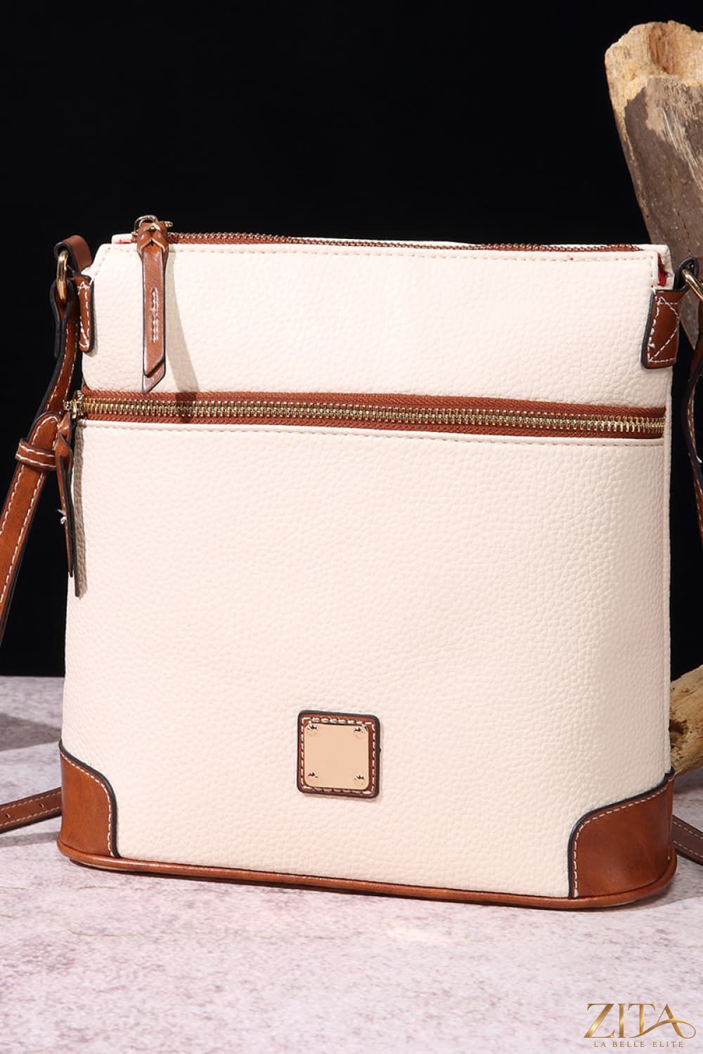 Zita La Belle Elite PU leather crossbody bag with adjustable strap and sleek design, ideal for daily use and stylish outings.