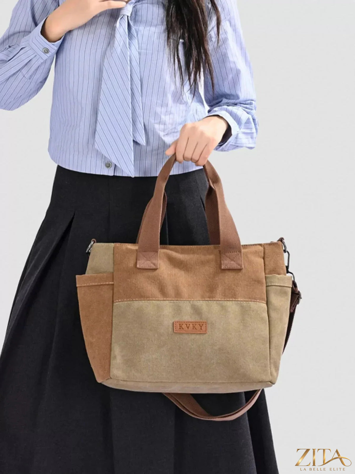 Zita La Belle Elite multiple pockets travel bag with organized compartments and durable fabric, suitable for short trips.