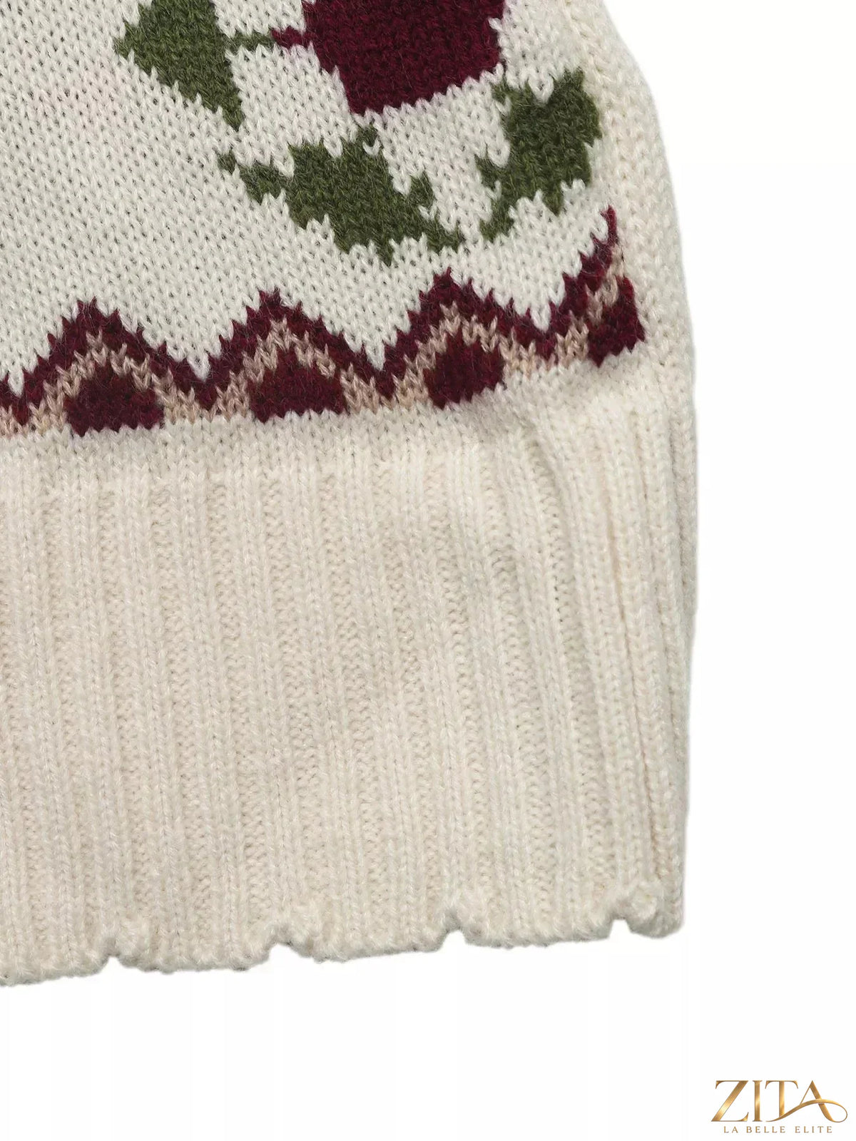 Cable knit turtleneck sweater by Trendsi, featuring a cozy, textured design in a classic style with a high neckline and long sleeves.
