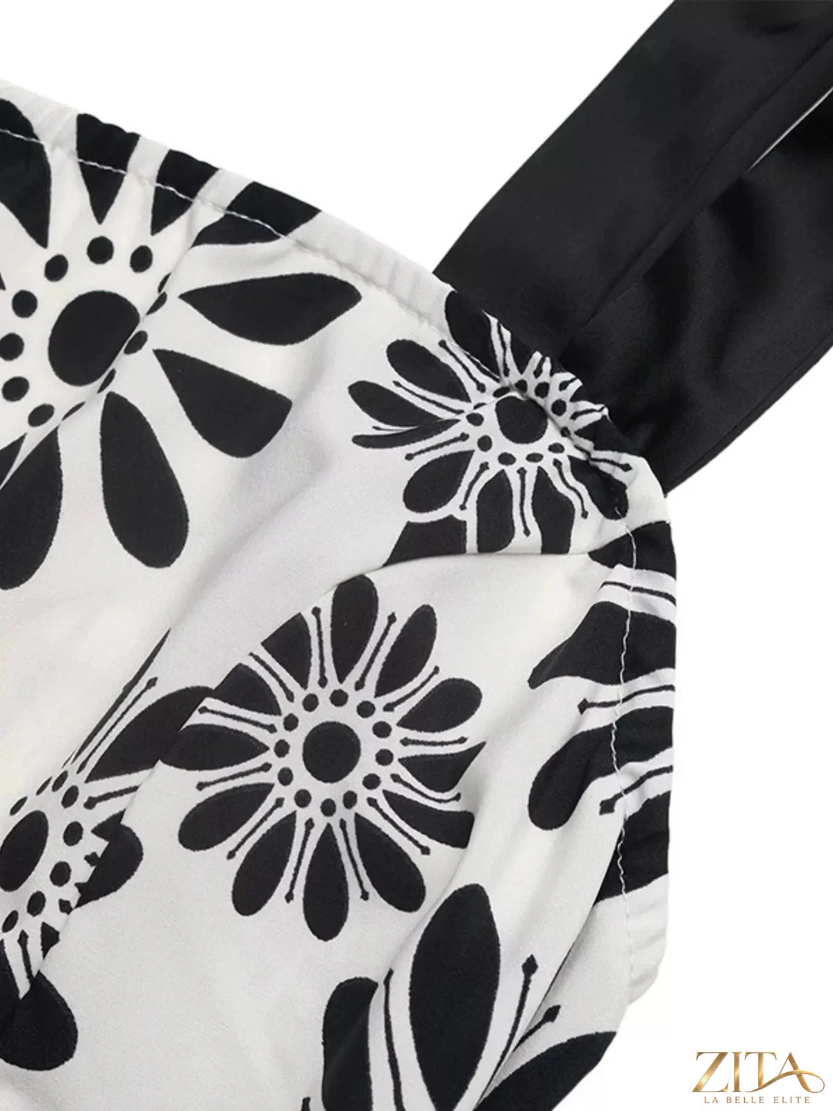 Zita La Belle Elite floral print tie strap casual maxi dress with vibrant floral pattern and flowing silhouette.